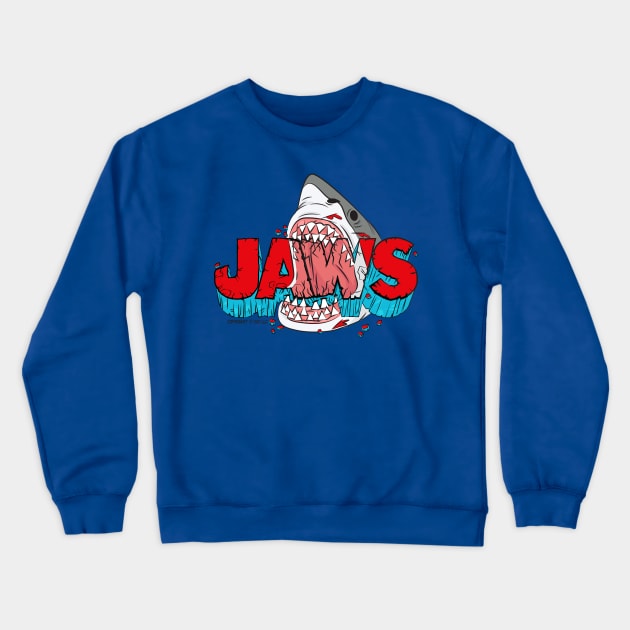 JAWS: The Big Bite Crewneck Sweatshirt by DeepDiveThreads